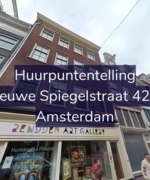 Foto gevel Huurpuntentelling voor Nieuwe Spiegelstraat 42-3, Amsterdam