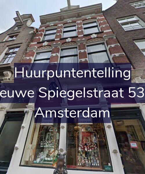 Foto gevel Huurpuntentelling voor Nieuwe Spiegelstraat 53-2, Amsterdam