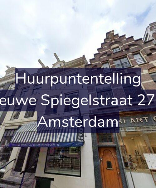 Foto gevel Huurpuntentelling voor Nieuwe Spiegelstraat 27-B, Amsterdam