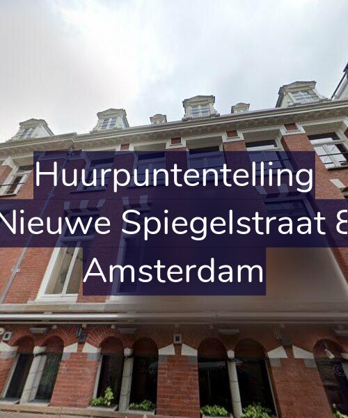 Foto gevel Huurpuntentelling voor Nieuwe Spiegelstraat 8, Amsterdam