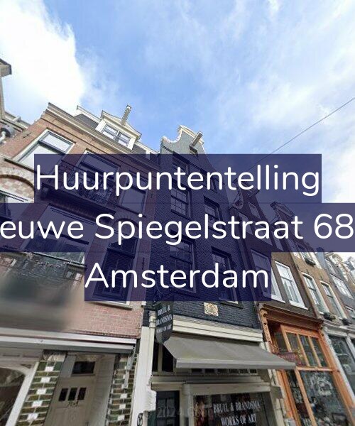 Foto gevel Huurpuntentelling voor Nieuwe Spiegelstraat 68-2, Amsterdam