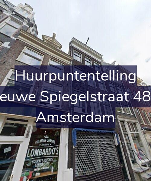Foto gevel Huurpuntentelling voor Nieuwe Spiegelstraat 48-1, Amsterdam