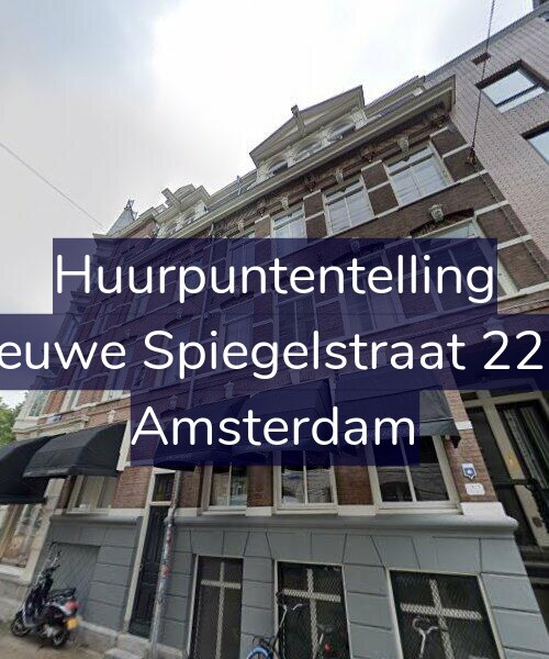 Foto gevel Huurpuntentelling voor Nieuwe Spiegelstraat 22-A, Amsterdam