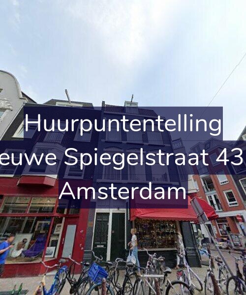 Foto gevel Huurpuntentelling voor Nieuwe Spiegelstraat 43-A, Amsterdam