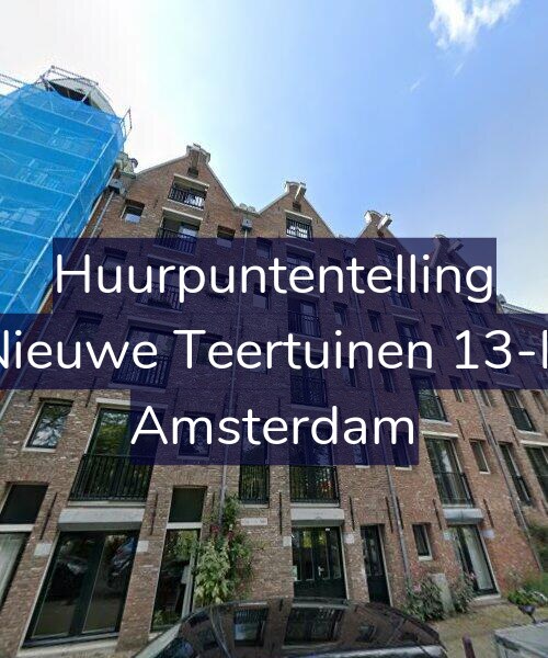 Foto gevel Huurpuntentelling voor Nieuwe Teertuinen 13-B, Amsterdam