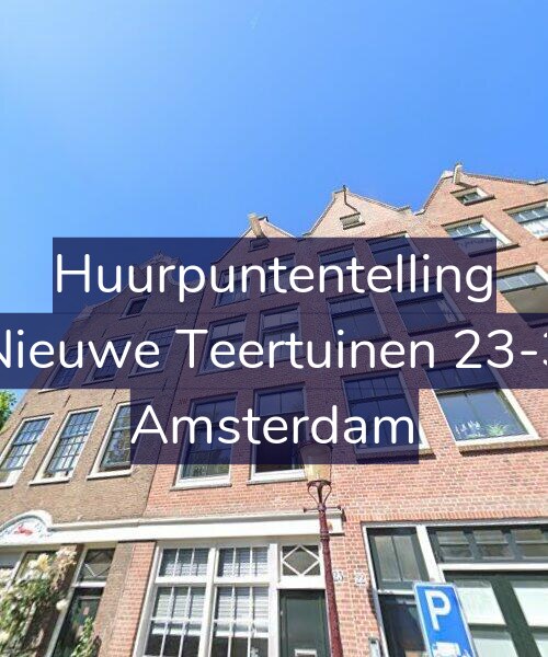 Foto gevel Huurpuntentelling voor Nieuwe Teertuinen 23-3, Amsterdam