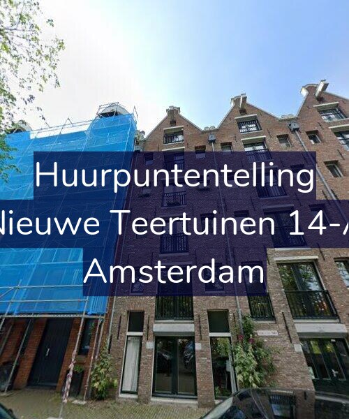 Foto gevel Huurpuntentelling voor Nieuwe Teertuinen 14-A, Amsterdam