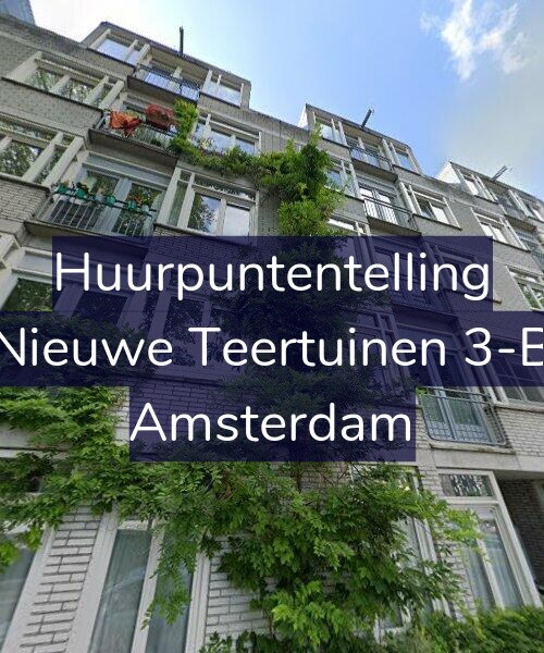Foto gevel Huurpuntentelling voor Nieuwe Teertuinen 3-B, Amsterdam