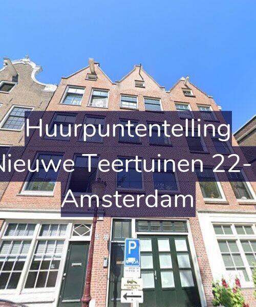 Foto gevel Huurpuntentelling voor Nieuwe Teertuinen 22-1, Amsterdam