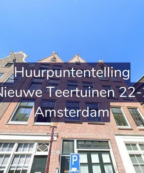Foto gevel Huurpuntentelling voor Nieuwe Teertuinen 22-2, Amsterdam