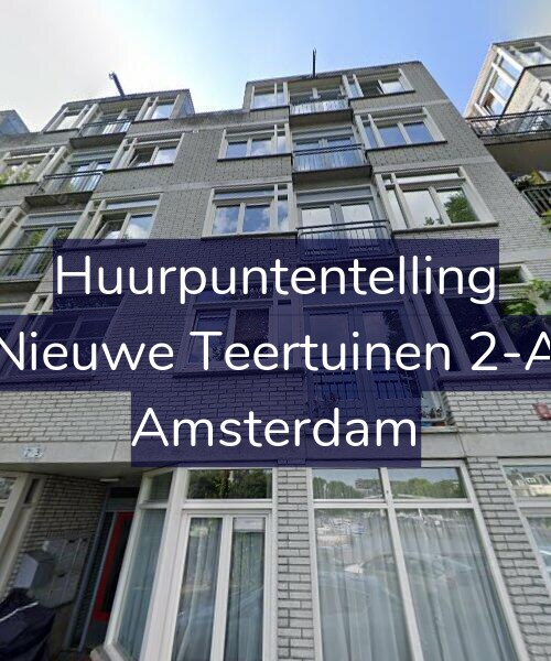 Foto gevel Huurpuntentelling voor Nieuwe Teertuinen 2-A, Amsterdam