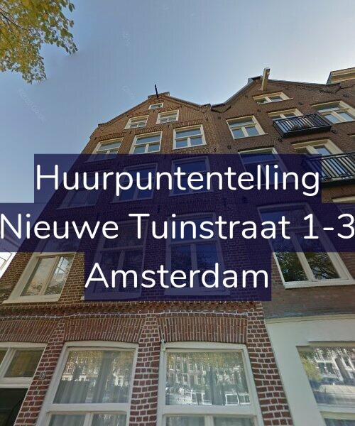 Foto gevel Huurpuntentelling voor Nieuwe Tuinstraat 1-3, Amsterdam