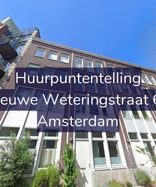 Foto gevel Huurpuntentelling voor Nieuwe Weteringstraat 69, Amsterdam