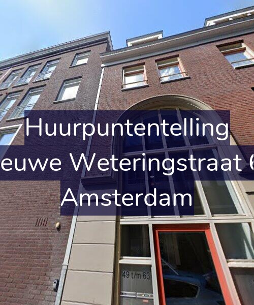 Foto gevel Huurpuntentelling voor Nieuwe Weteringstraat 61, Amsterdam