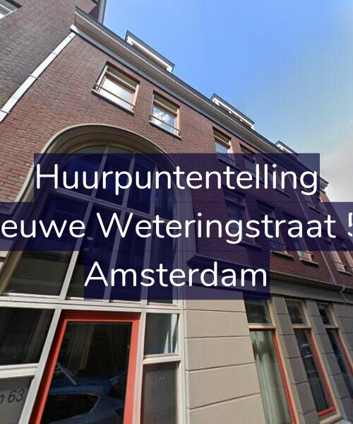 Foto gevel Huurpuntentelling voor Nieuwe Weteringstraat 57, Amsterdam