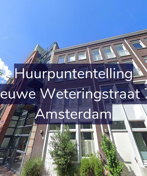 Foto gevel Huurpuntentelling voor Nieuwe Weteringstraat 71, Amsterdam