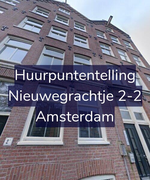 Foto gevel Huurpuntentelling voor Nieuwegrachtje 2-2, Amsterdam