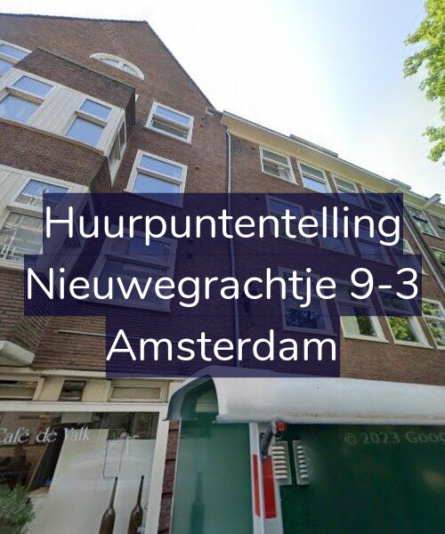 Foto gevel Huurpuntentelling voor Nieuwegrachtje 9-3, Amsterdam