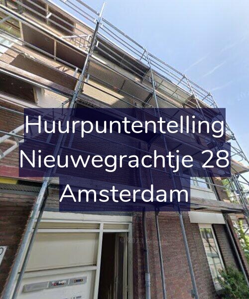Foto gevel Huurpuntentelling voor Nieuwegrachtje 28, Amsterdam