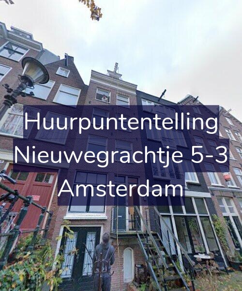 Foto gevel Huurpuntentelling voor Nieuwegrachtje 5-3, Amsterdam