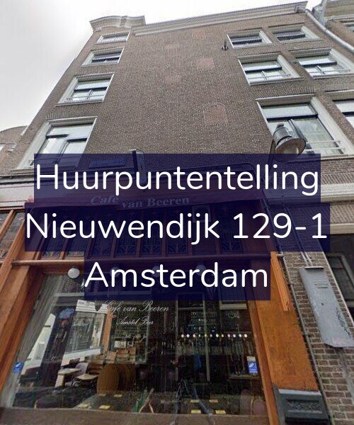 Foto gevel Huurpuntentelling voor Nieuwendijk 129-1, Amsterdam