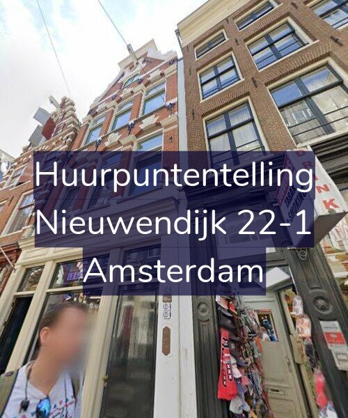 Foto gevel Huurpuntentelling voor Nieuwendijk 22-1, Amsterdam