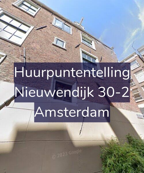 Foto gevel Huurpuntentelling voor Nieuwendijk 30-2, Amsterdam