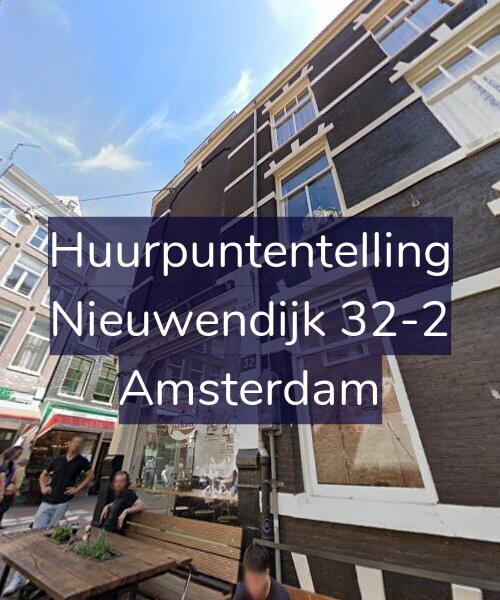 Foto gevel Huurpuntentelling voor Nieuwendijk 32-2, Amsterdam