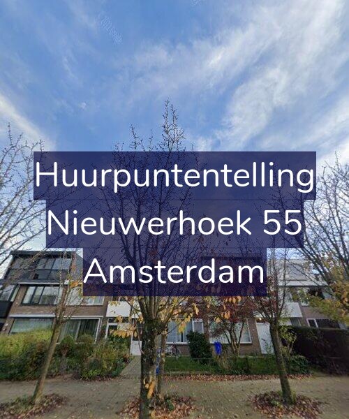 Foto gevel Huurpuntentelling voor Nieuwerhoek 55, Amsterdam