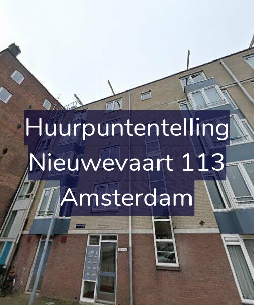 Foto gevel Huurpuntentelling voor Nieuwevaart 113, Amsterdam