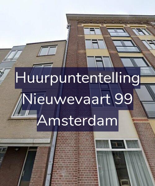 Foto gevel Huurpuntentelling voor Nieuwevaart 99, Amsterdam