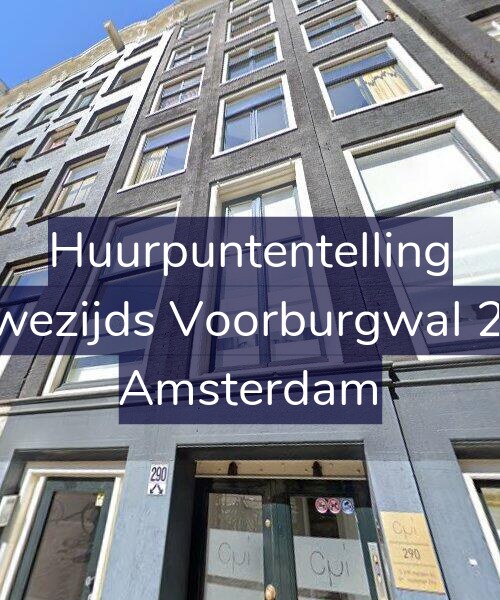 Foto gevel Huurpuntentelling voor Nieuwezijds Voorburgwal 290-1, Amsterdam
