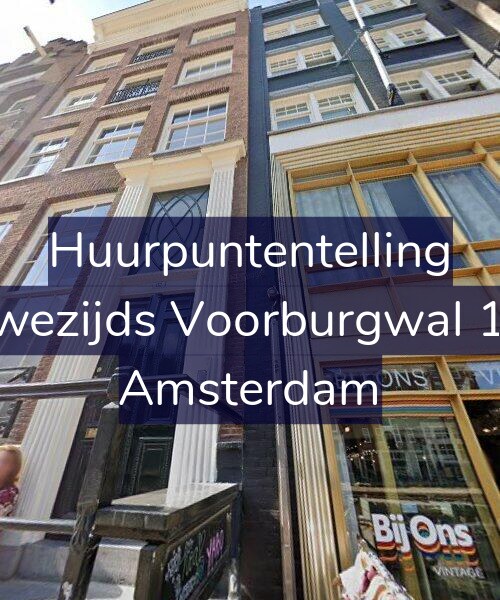 Foto gevel Huurpuntentelling voor Nieuwezijds Voorburgwal 152-L, Amsterdam