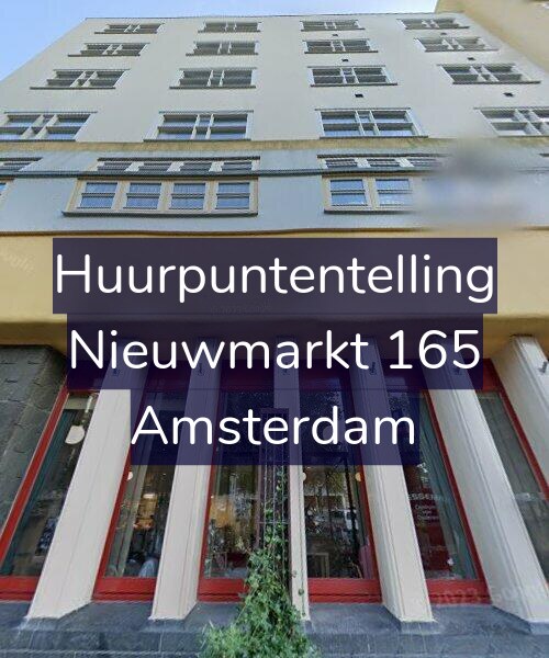 Foto gevel Huurpuntentelling voor Nieuwmarkt 165, Amsterdam