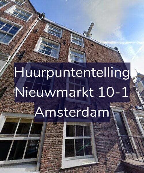 Foto gevel Huurpuntentelling voor Nieuwmarkt 10-1, Amsterdam