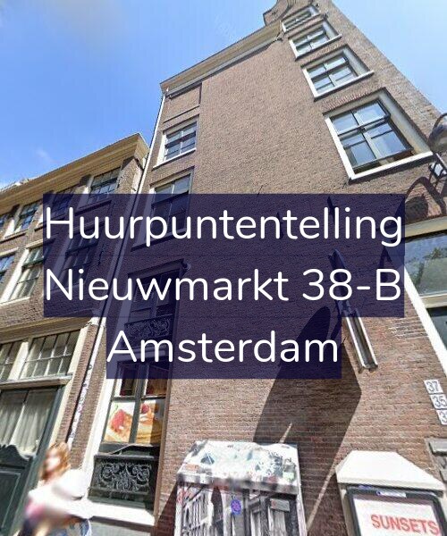 Foto gevel Huurpuntentelling voor Nieuwmarkt 38-B, Amsterdam