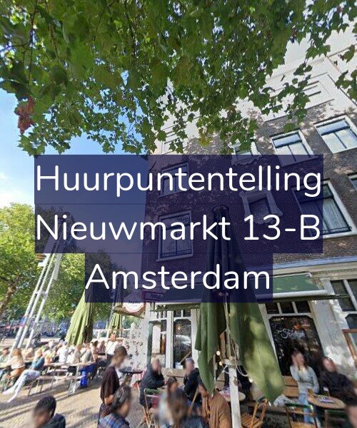 Foto gevel Huurpuntentelling voor Nieuwmarkt 13-B, Amsterdam
