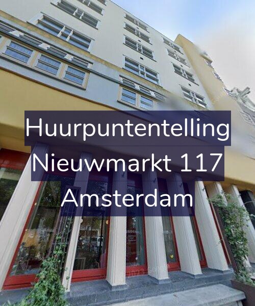 Foto gevel Huurpuntentelling voor Nieuwmarkt 117, Amsterdam
