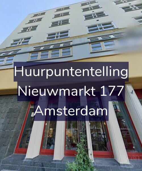 Foto gevel Huurpuntentelling voor Nieuwmarkt 177, Amsterdam