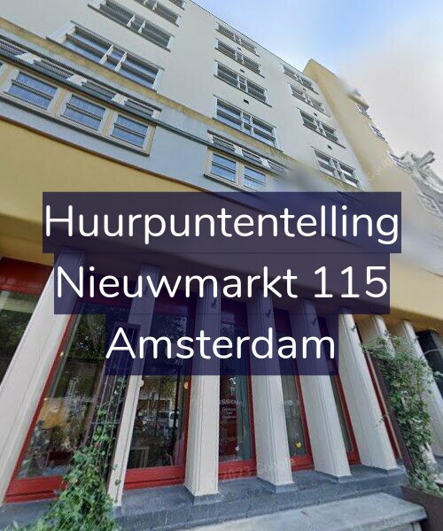 Foto gevel Huurpuntentelling voor Nieuwmarkt 115, Amsterdam