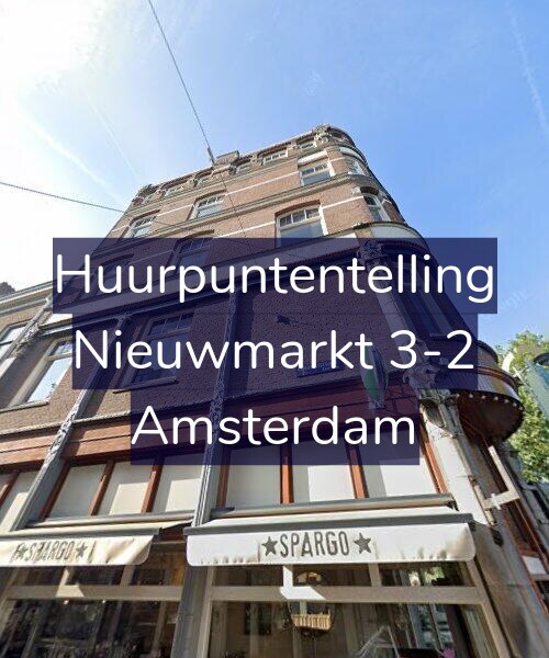 Foto gevel Huurpuntentelling voor Nieuwmarkt 3-2, Amsterdam