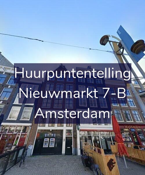 Foto gevel Huurpuntentelling voor Nieuwmarkt 7-B, Amsterdam
