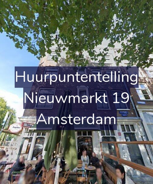Foto gevel Huurpuntentelling voor Nieuwmarkt 19, Amsterdam