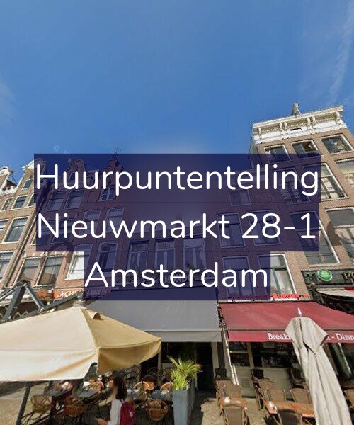 Foto gevel Huurpuntentelling voor Nieuwmarkt 28-1, Amsterdam