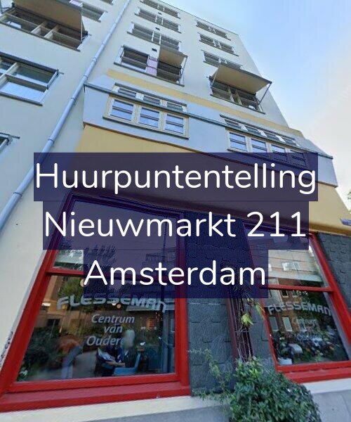 Foto gevel Huurpuntentelling voor Nieuwmarkt 211, Amsterdam