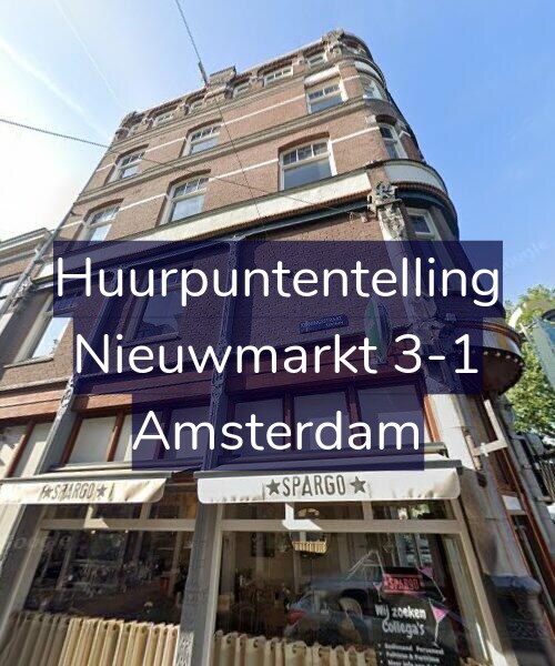 Foto gevel Huurpuntentelling voor Nieuwmarkt 3-1, Amsterdam