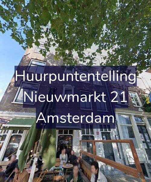 Foto gevel Huurpuntentelling voor Nieuwmarkt 21, Amsterdam