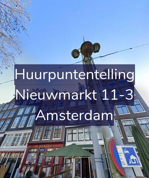 Foto gevel Huurpuntentelling voor Nieuwmarkt 11-3, Amsterdam