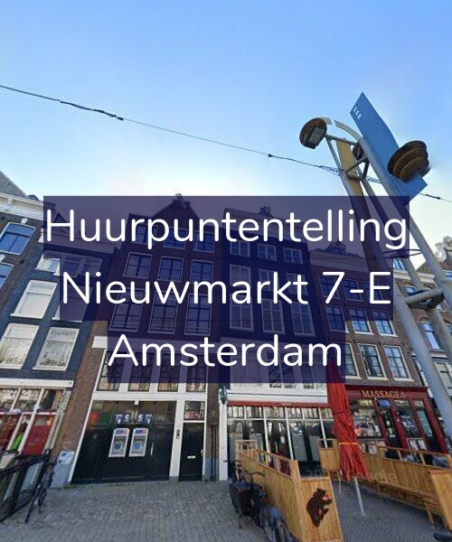 Foto gevel Huurpuntentelling voor Nieuwmarkt 7-E, Amsterdam