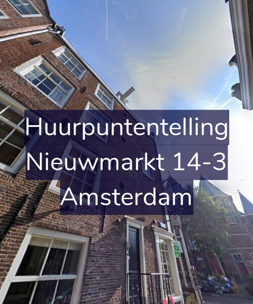 Foto gevel Huurpuntentelling voor Nieuwmarkt 14-3, Amsterdam
